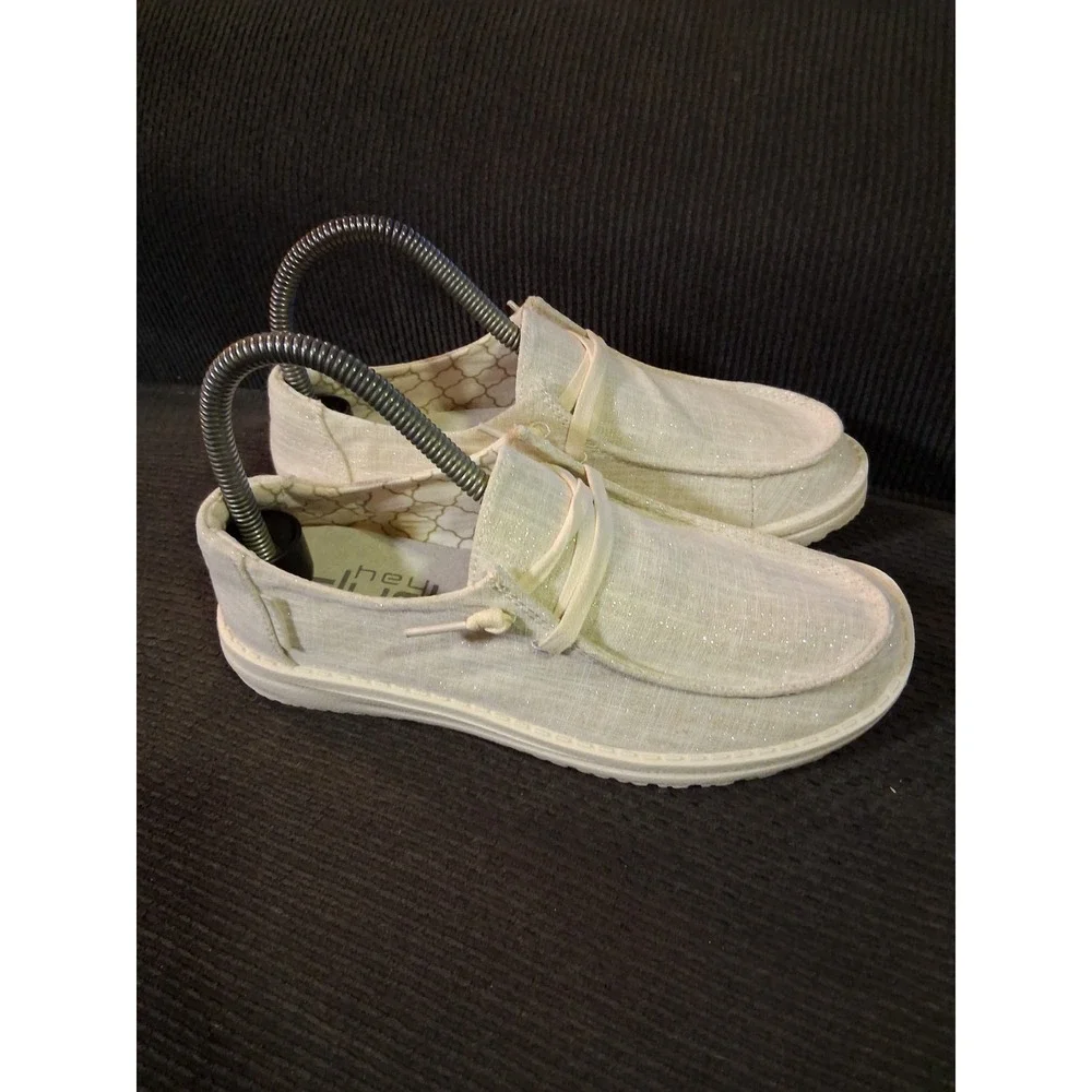 Hey Dude Wendy‎ Sparkling Gold Women's Size 5 Shoes